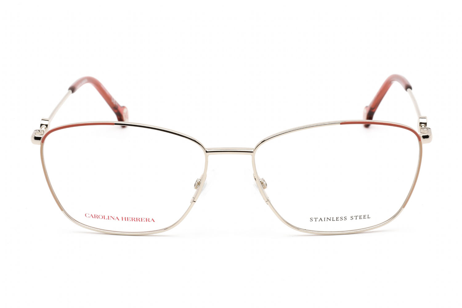 Carolina Herrera Ch Eyeglasses Gold Nude Clear Lens