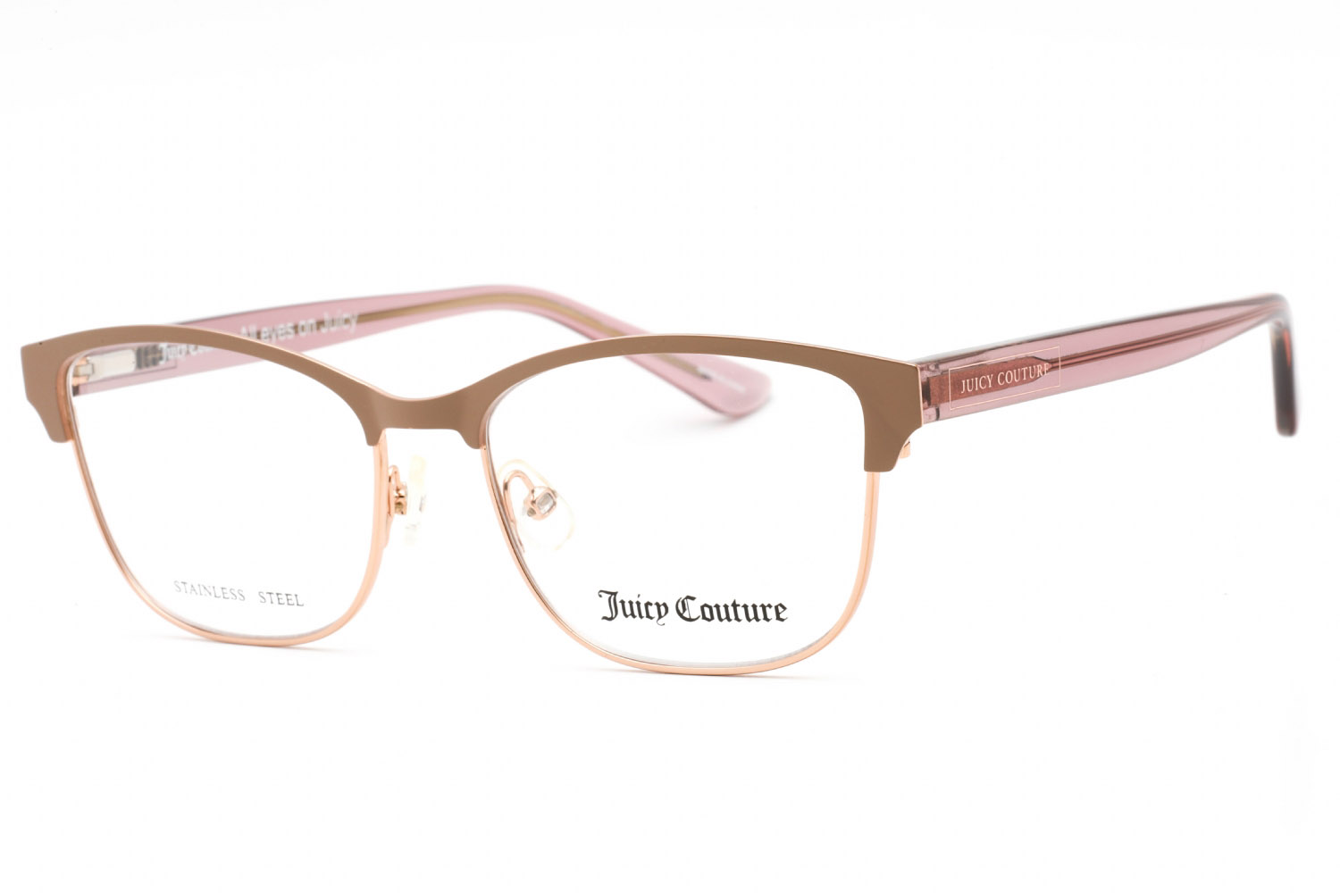 571808 Juicy Couture JU 220 Eyeglasses NUDE Clear Demo Lens