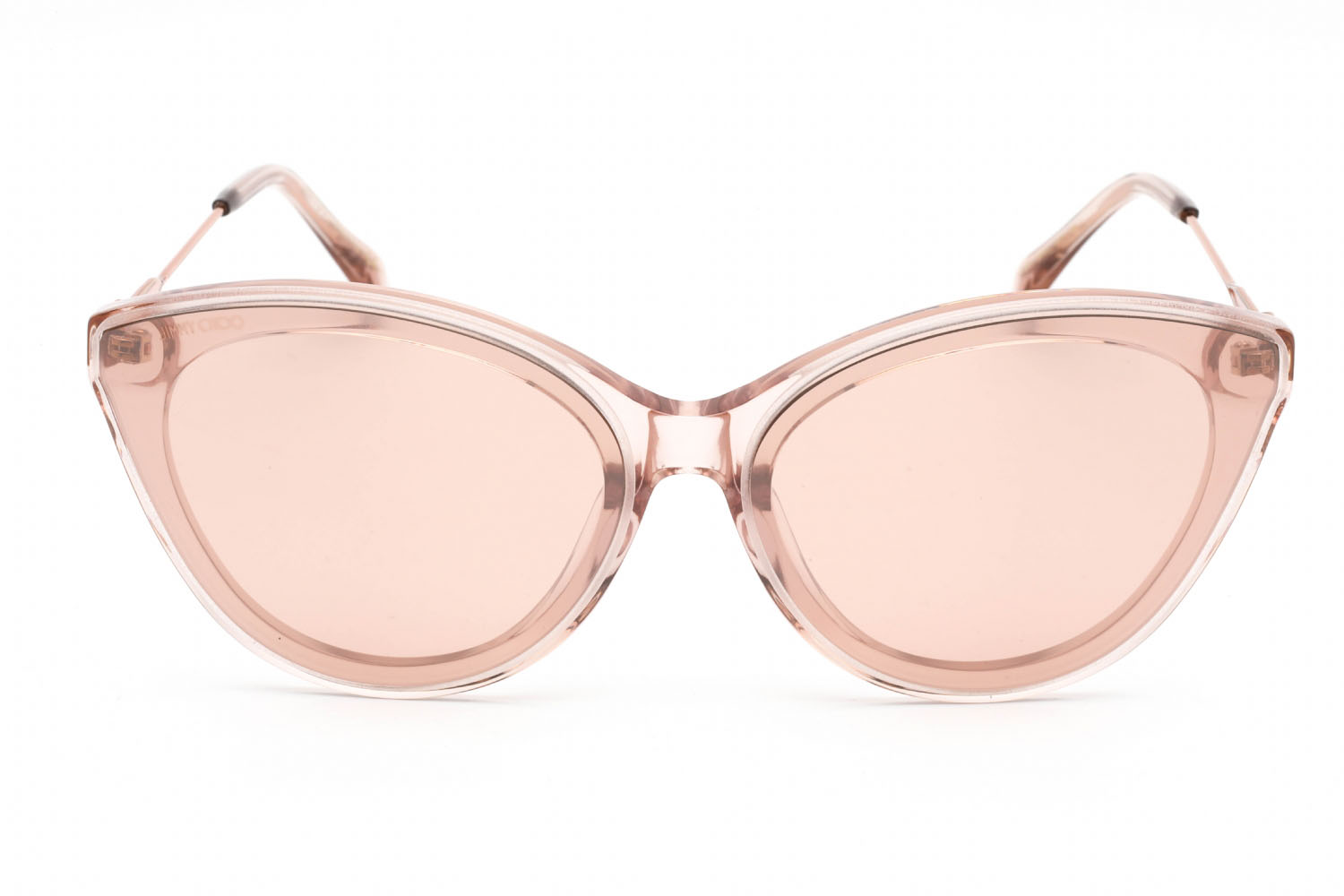 566117 Jimmy Choo VIC F SK Sunglasses Nude Pink Flash Slv