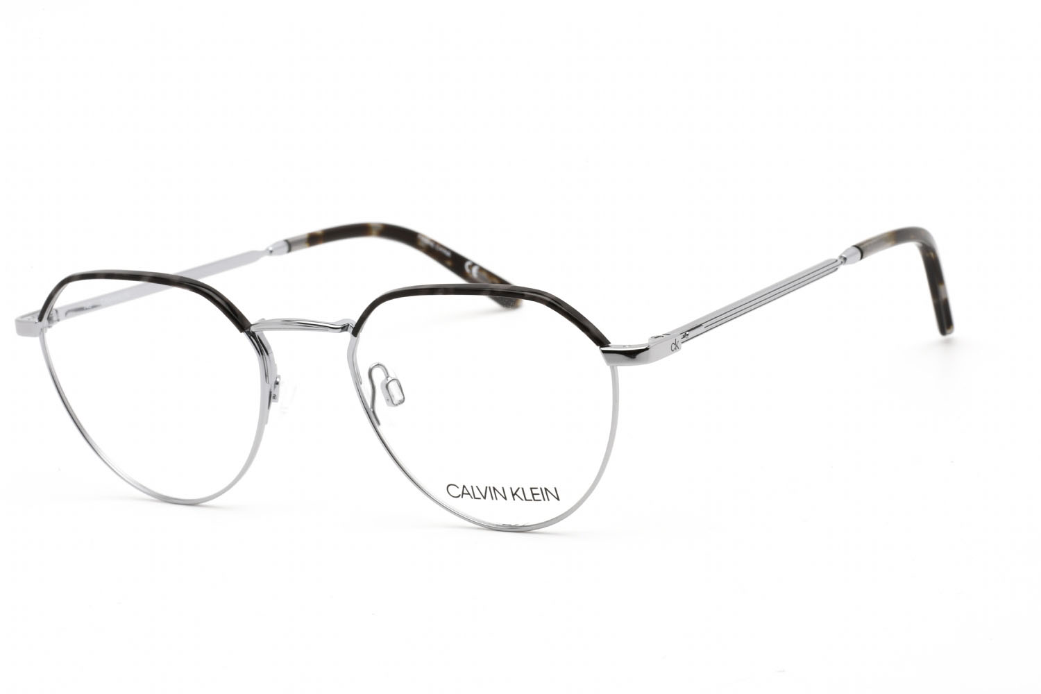 563554-Calvin-Klein-CK20127-Eyeglasses-LIGHT GUNMETAL-Clear demo lens