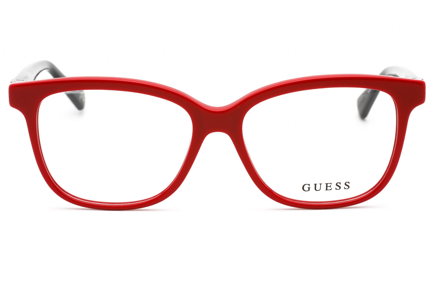 571636-Guess-GU5220-Eyeglasses-Shiny Red-Clear demo lens