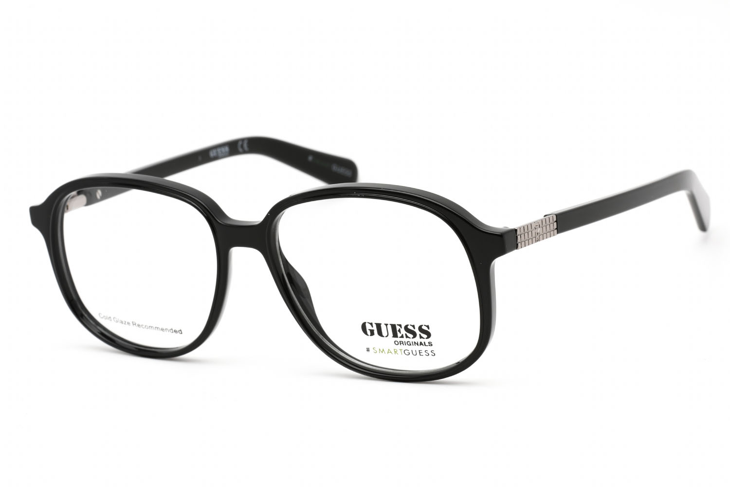 561637-Guess-GU8255-Eyeglasses-shiny black - Clear demo lens