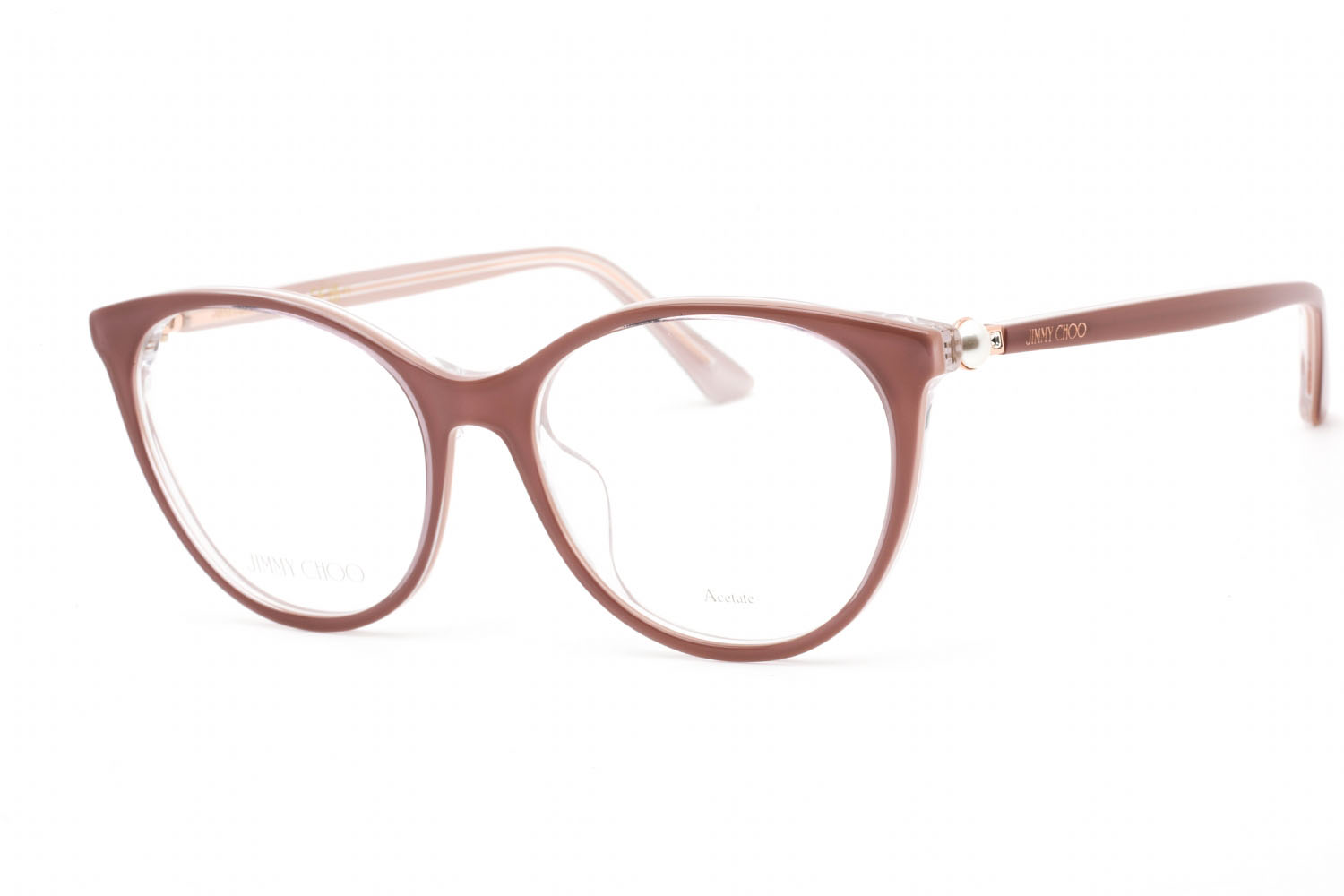 566964 Jimmy Choo Jc378 G Eyeglasses Pearlized Nude Clear Lens