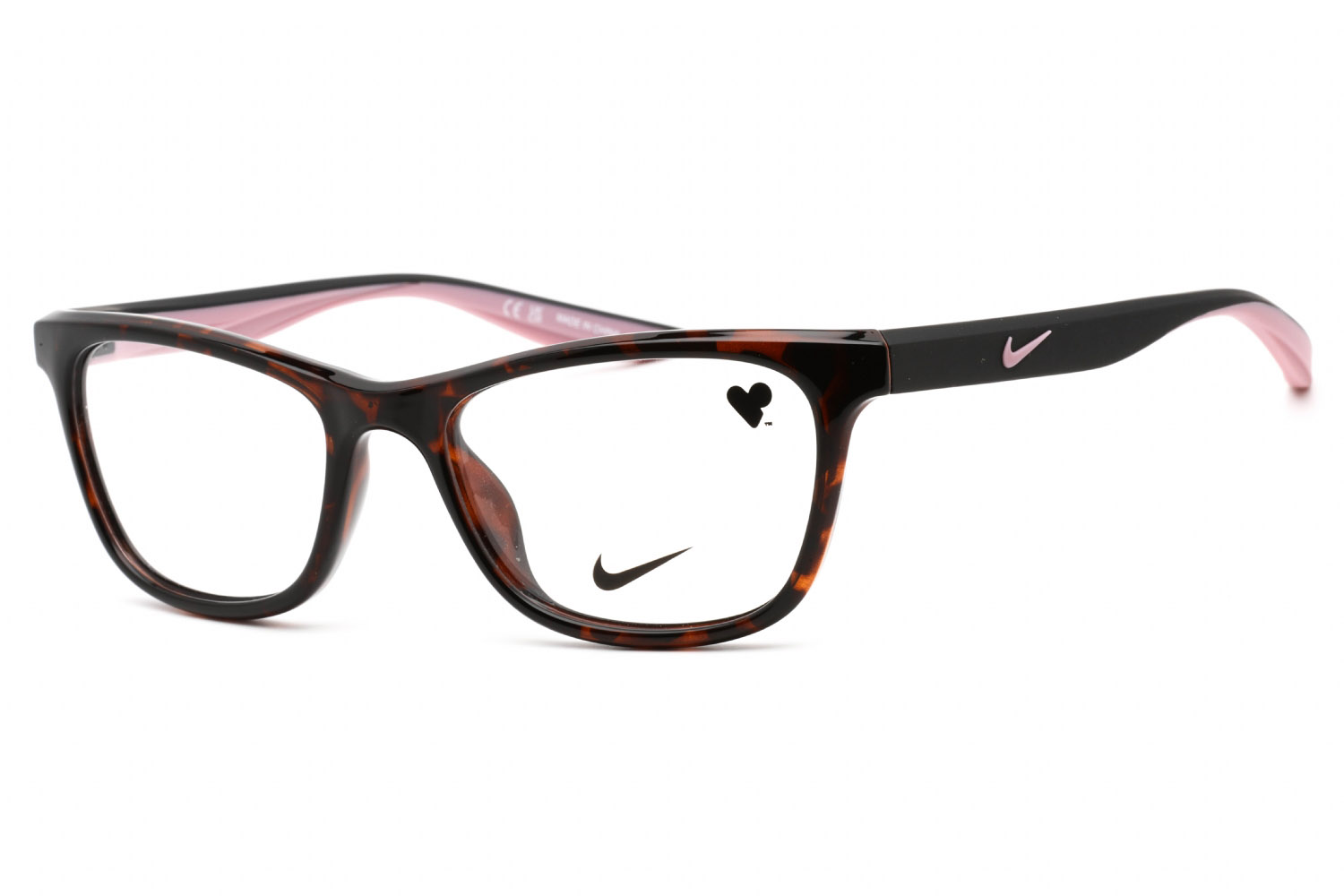 570084-Nike-NIKE-7047-Eyeglasses-Tortoise-Matte Black-Clear demo lens