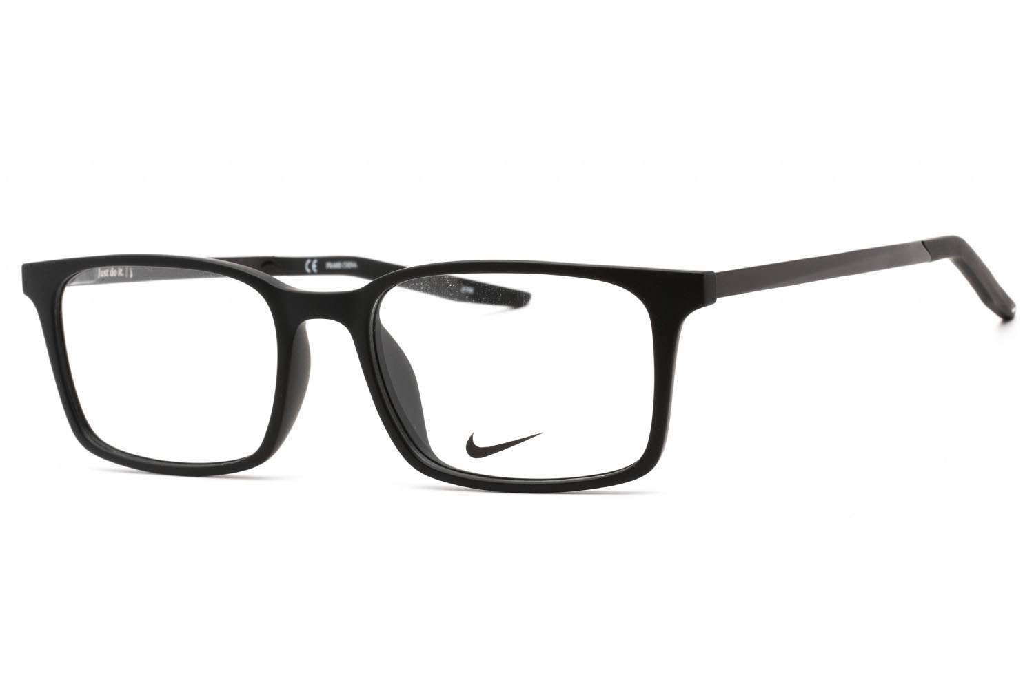 568113-Nike-NIKE-7282-Eyeglasses-Matte Black - Clear Lens