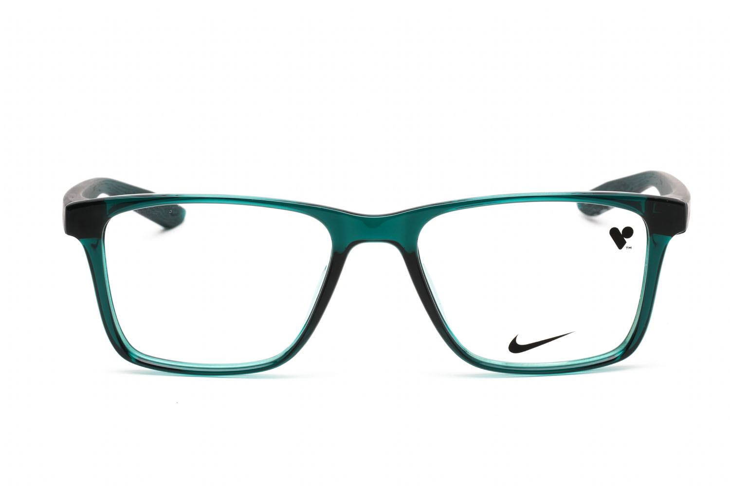 567108-Nike-NIKE-7300-Eyeglasses-Dark Teal Green - Clear Lens