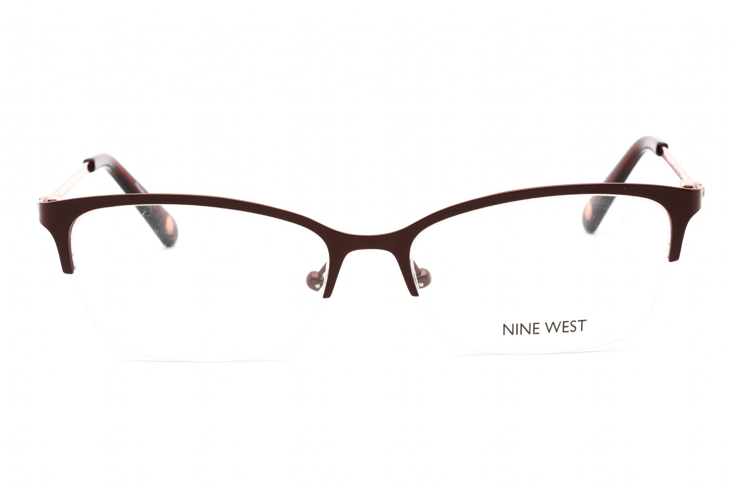 569205-Nine-West-NW1090-Eyeglasses-BURGUNDY-Clear demo lens