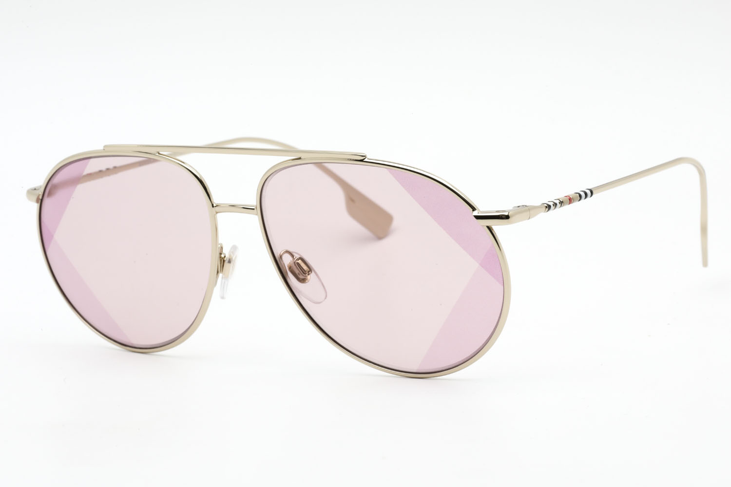 562063-Burberry-0BE3138-Sunglasses-Light Gold-Pink UV Print